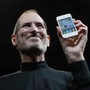 Steve Jobs holds up an iPhone at the Apple Worldwide Developers Conference in San Francisco in June 2010. Steve Jobs holds up an iPhone at the Apple Worldwide Developers Conference in San Francisco in June 2010.