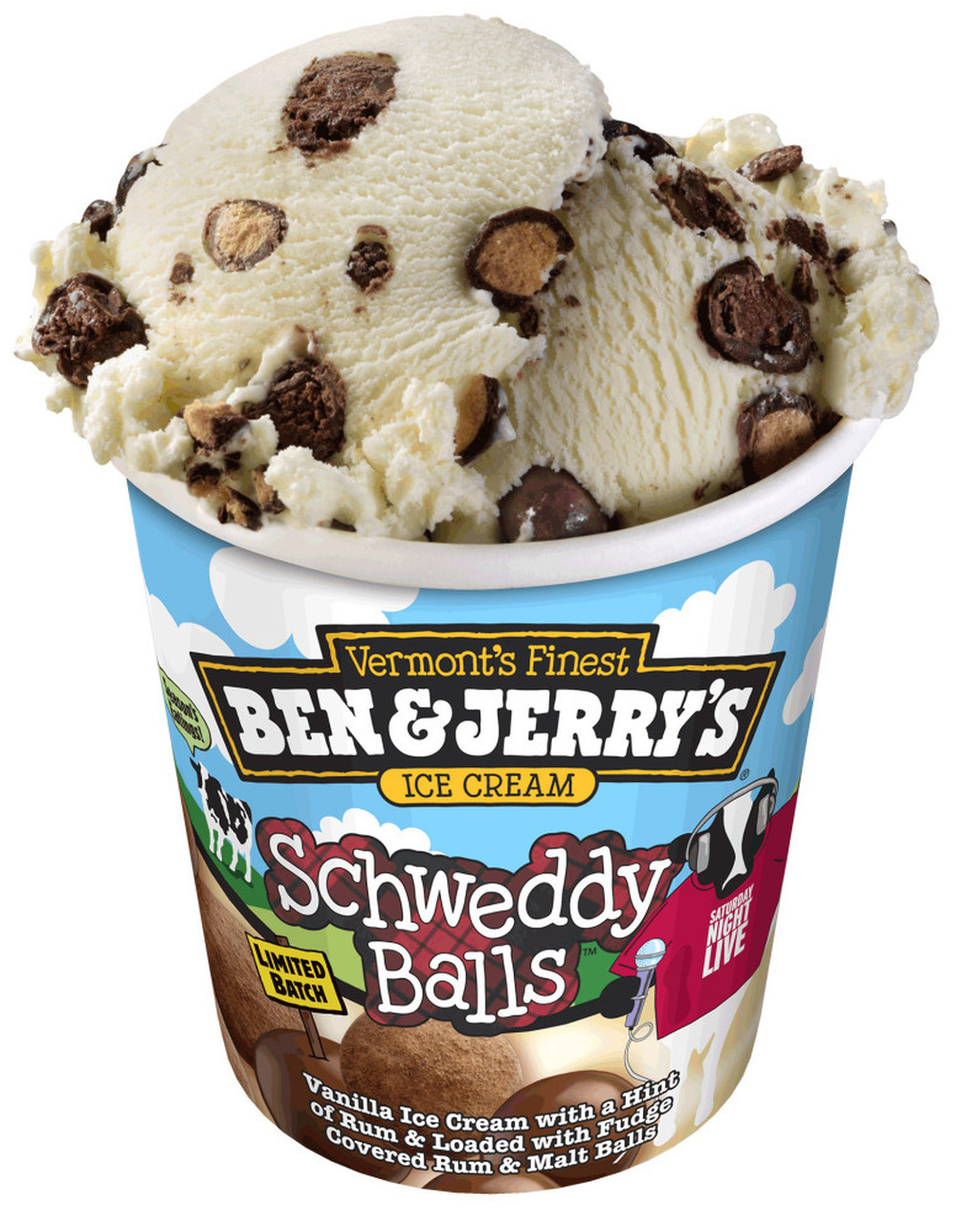 Schweddy Balls ice cream.