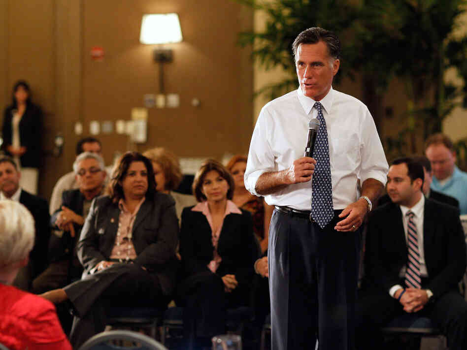 Mitt Romney at a town hall meeting in Miami, Fla. Sept. 21, 2011.