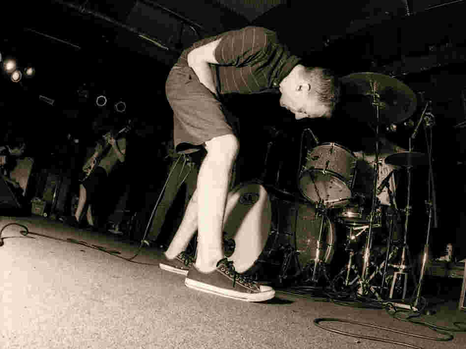 Bryan Funck of Thou performs at the Black Cat.