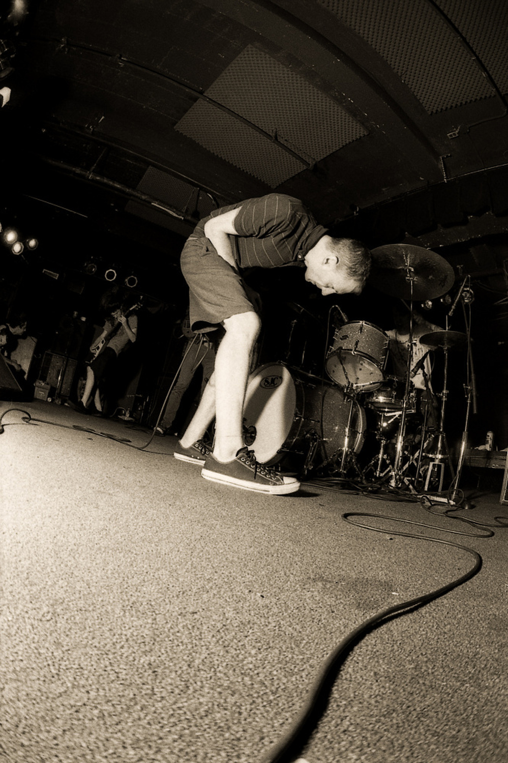 Bryan Funck of Thou performs at the Black Cat.