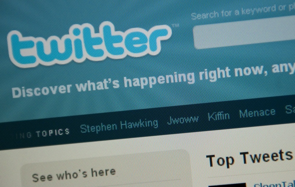 Twitter's homepage.