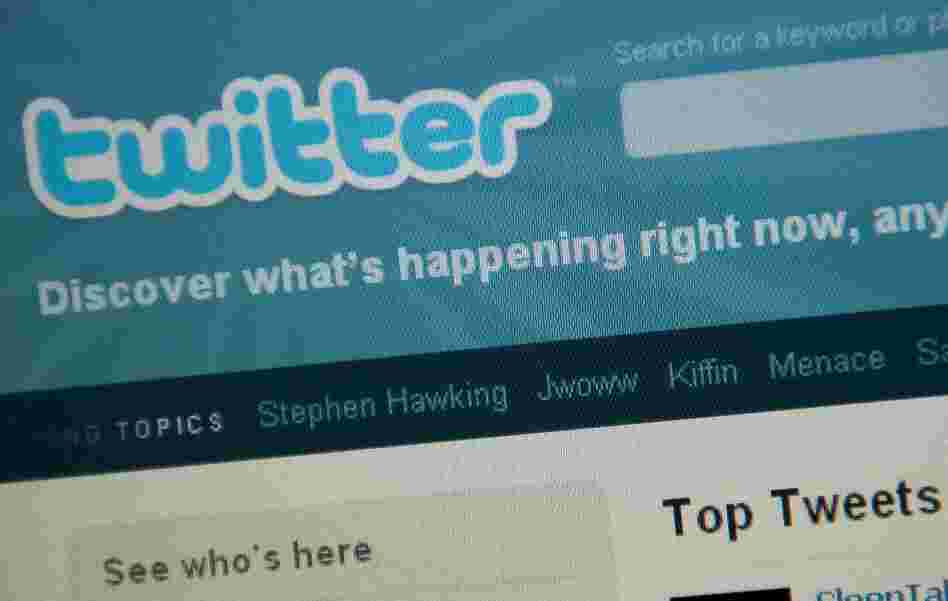 Twitter's homepage.