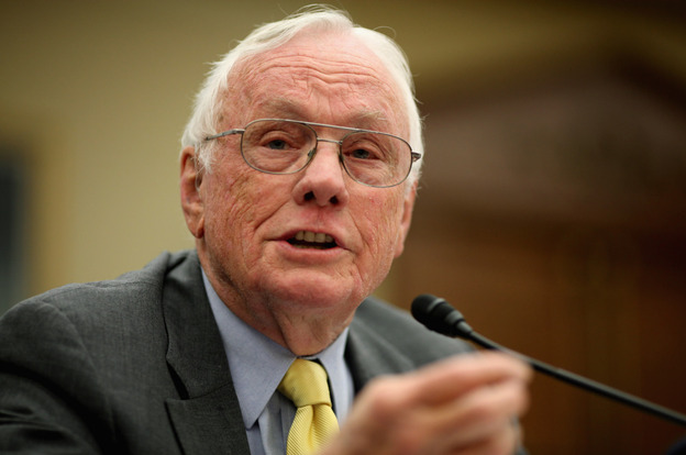 Astronaut Neil Armstrong, commander of Apollo 11, testifies before the House Science, Space, and Technology Committee about human space flight.