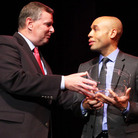 Indianapolis Mayor Greg Ballard presents Aaron Diehl with the 2011 Cole Porter Fellowship. Indianapolis Mayor Greg Ballard presents Aaron Diehl with the 2011 Cole Porter Fellowship.