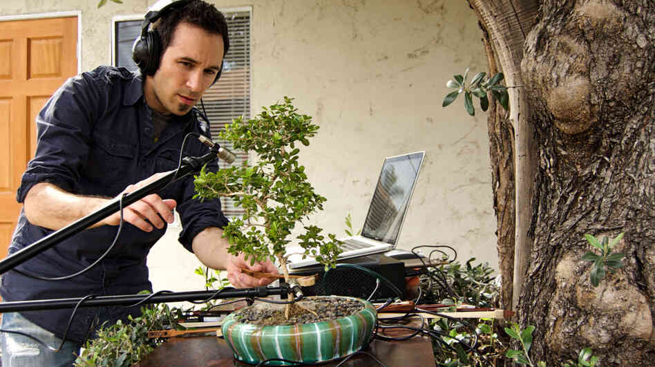 Composer and sound designer Diego Stocco at work.