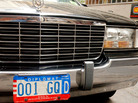 A car with diplomat license plates near the United Nations in New York City. A car with diplomat license plates near the United Nations in New York City.
