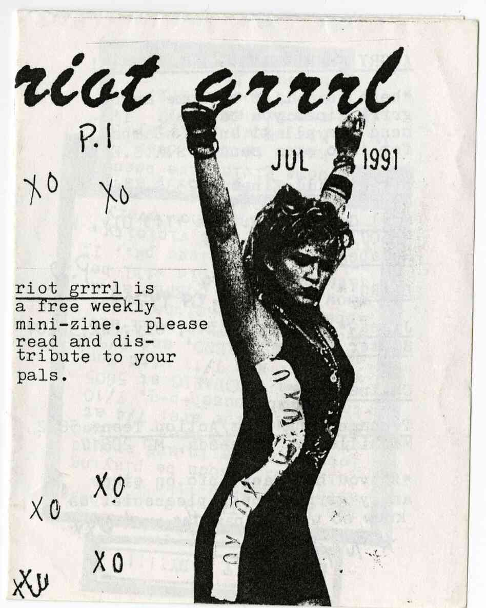 The cover of the first Riot Grrrl 'zine.