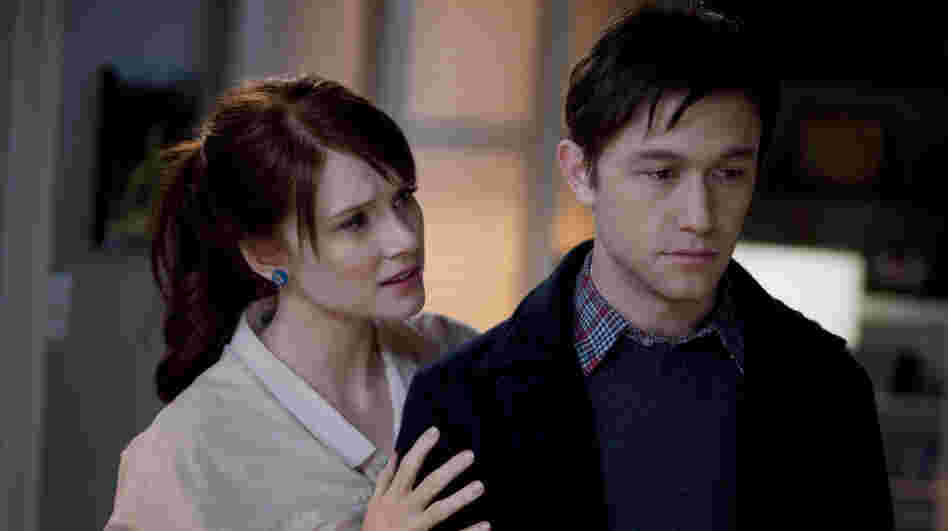 Comfort And Joyless: Rachael (Bryce Dallas Howard) meets the news of a cancer diagnosis for her boyfriend, Adam (Joseph Gordon-Levitt), with fortitude — at least for a few minutes. Comfort And Joyless: Rachael (Bryce Dallas Howard) meets the news of a cancer diagnosis for her boyfriend, Adam (Joseph Gordon-Levitt), with fortitude — at least for a few minutes.