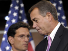 Speaker John Boehner (r) with House Majority Leader Eric Cantor, Sept. 23, 2011. Speaker John Boehner (r) with House Majority Leader Eric Cantor, Sept. 23, 2011.