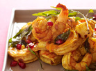 Pomegranate Shrimp With Curry Leaves Pomegranate Shrimp With Curry Leaves