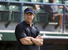 Brad Pitt plays Billy Beane, the general manager of the Oakland A's, in the movie Moneyball. Brad Pitt plays Billy Beane, the general manager of the Oakland A's, in the movie Moneyball.
