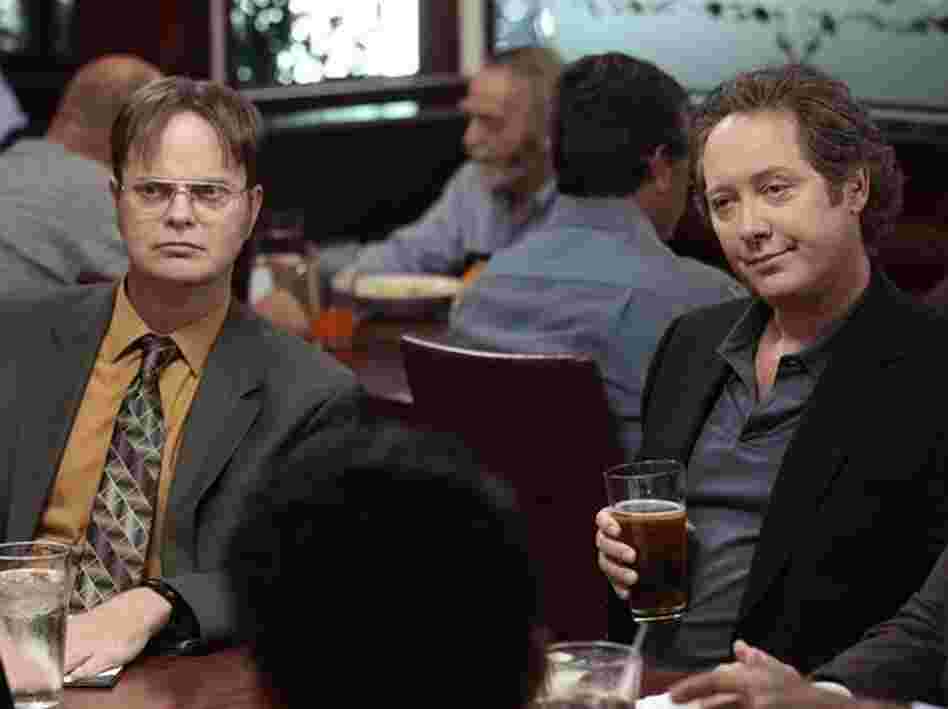 James Spader (right) officially joins the cast of NBC's The Office after guest starring in last season's finale.