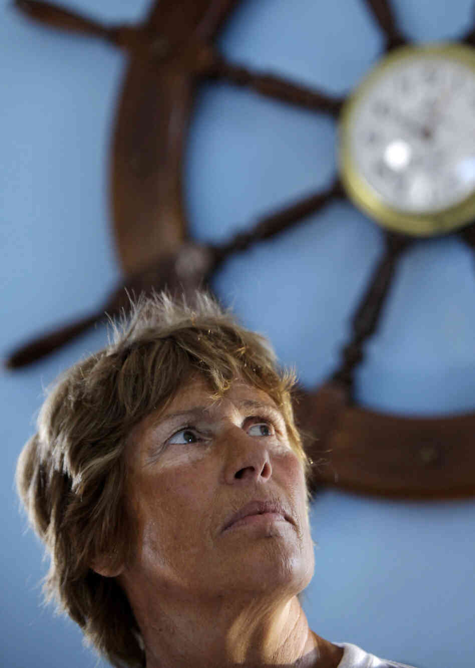 U.S. swimmer Diana Nyad gives a press conference to announce her swim from Cuba to Key West, Florida, in Havana, Cuba, on Friday.