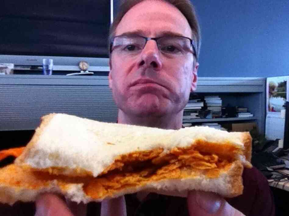 Robert, with sandwich.