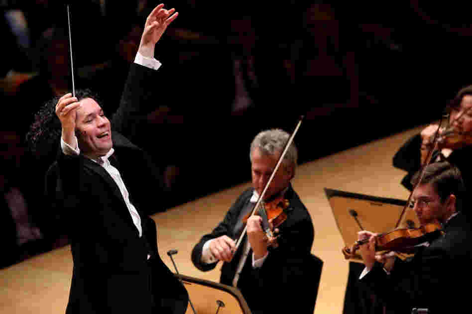 The exuberant Gustavo Dudamel leads an all-Gershwin opening night gala with the LA Philharmonic on Tuesday.