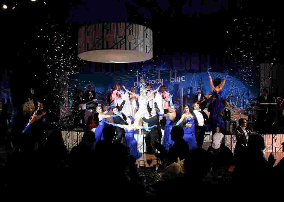 The post-concert gala party included dinner and dancing.