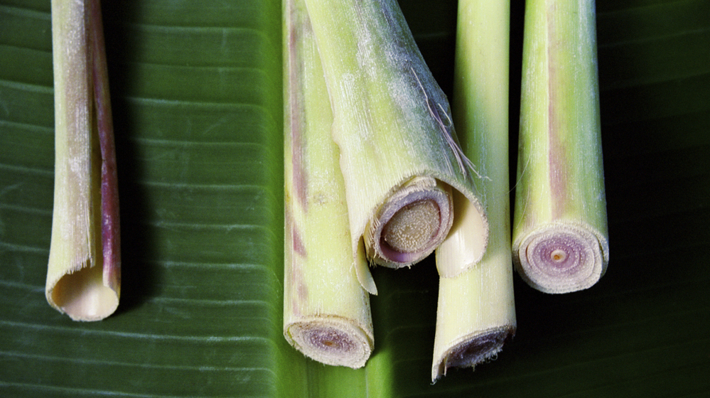 Lemongrass stalks, when finely chopped, add a unique citrusy note to Thai cuisine.