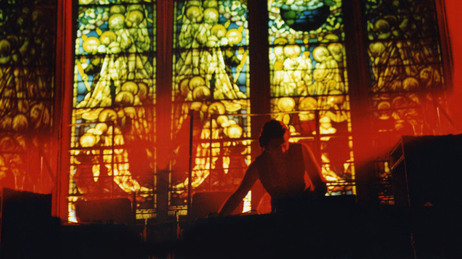 A scene from Limelight: a DJ performing at Peter Gatien's club. A scene from Limelight: a DJ performing at Peter Gatien's club.