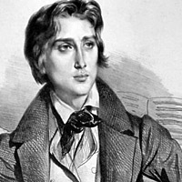 A lithograph of Franz Liszt, circa 1832.