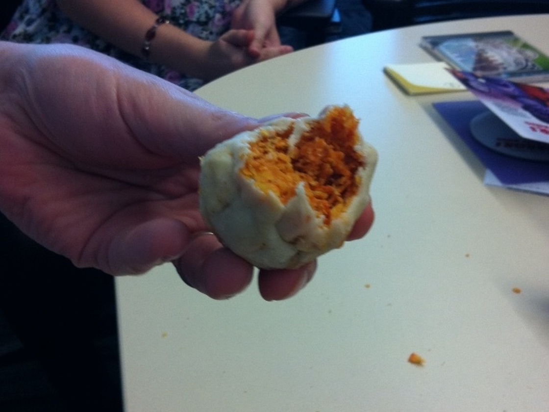A look inside the mysterious Doritos Sandwich Ball.