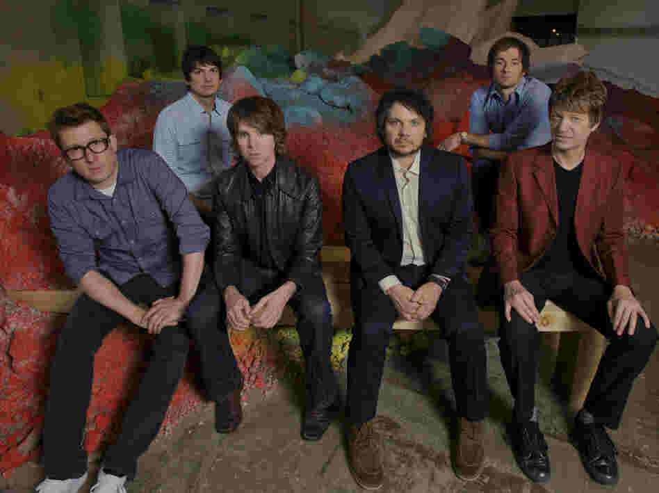 Wilco, from left: Mikael Jorgensen, Glenn Kotche, Patrick Sansone, Jeff Tweedy, John Stirratt, Nels Cline.