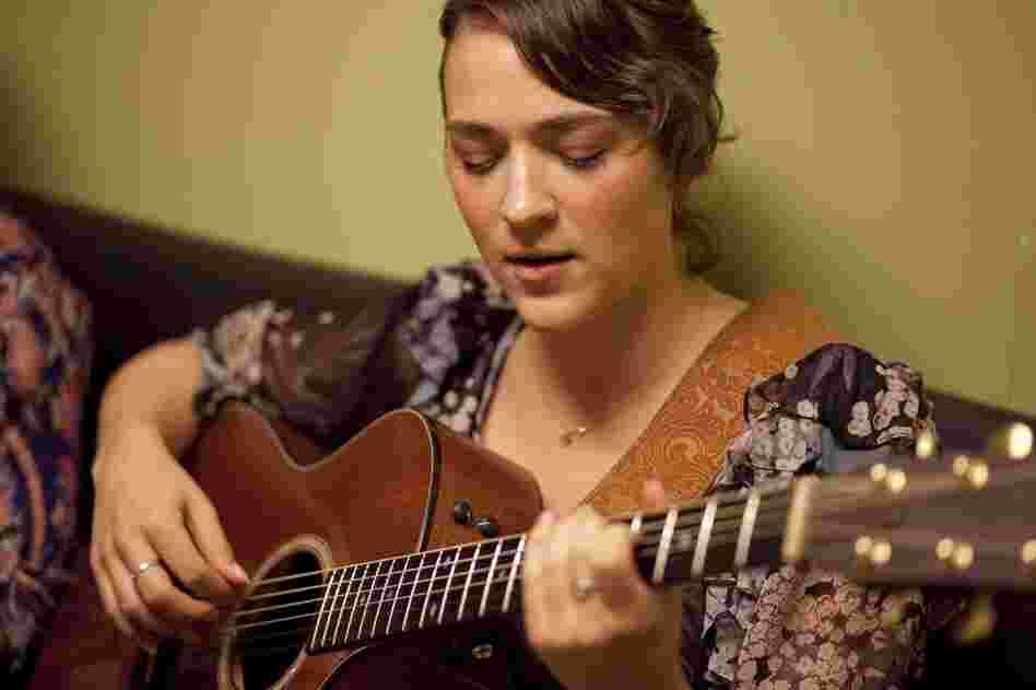 Becca Stevens, backstage.