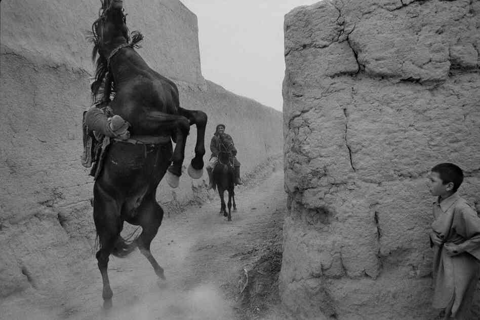 Horsemen of the village, Balkh Province, 2004