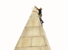 At 555 feet above Washington, the work begins. At 555 feet above Washington, the work begins.