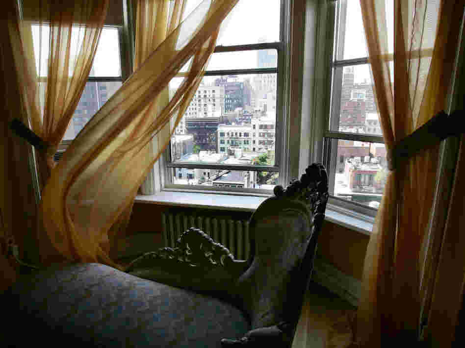 The view from Madonna's former room at the  Chelsea Hotel, where she lived after coming to New York in the early  1980s.