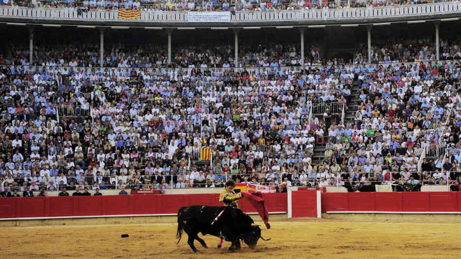 Spanish matador Jose Tomas performs Sept. 25 at the Monumental bullring in Barcelona, Spain, in the final bullfight to be held in the Spanish region of Catalonia. Lawmakers in the region voted last year to ban the practice. Spanish matador Jose Tomas performs Sept. 25 at the Monumental bullring in Barcelona, Spain, in the final bullfight to be held in the Spanish region of Catalonia. Lawmakers in the region voted last year to ban the practice.