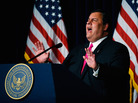 New Jersey Gov. Chris Christie kept his fans guessing about whether he'll make a run for president during an appearance Tuesday night at the Ronald Reagan Presidential Library and Museum in Simi Valley, Calif. New Jersey Gov. Chris Christie kept his fans guessing about whether he'll make a run for president during an appearance Tuesday night at the Ronald Reagan Presidential Library and Museum in Simi Valley, Calif.