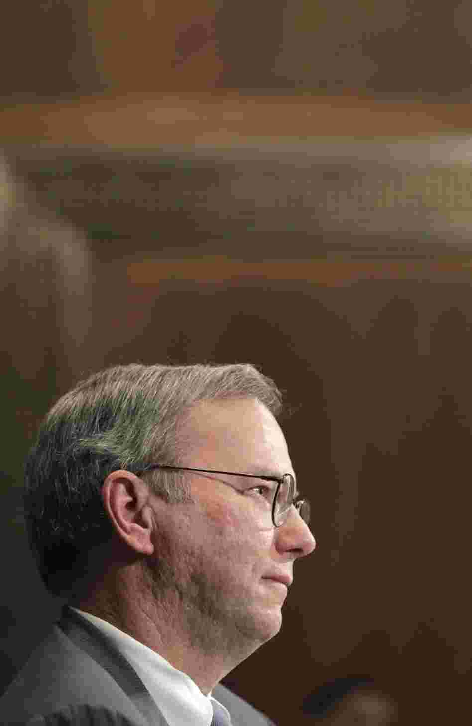 In the past, Google Chief Eric Schmidt, shown this month, has expressed impatience with Internet anonymity. At the Techonomy conference last year, he said, "One of the errors that the Internet made a long time ago is that there was not an accurate and non-revocable identity-management service."