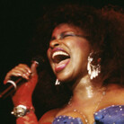 Rock and Roll Hall of Fame nominee Chaka Khan onstage in London in 1985.