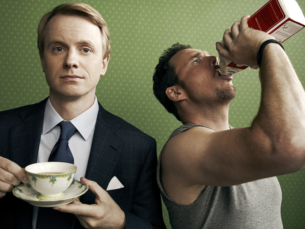 David Hornsby and Kevin Dillon star in CBS's How To Be A Gentleman.