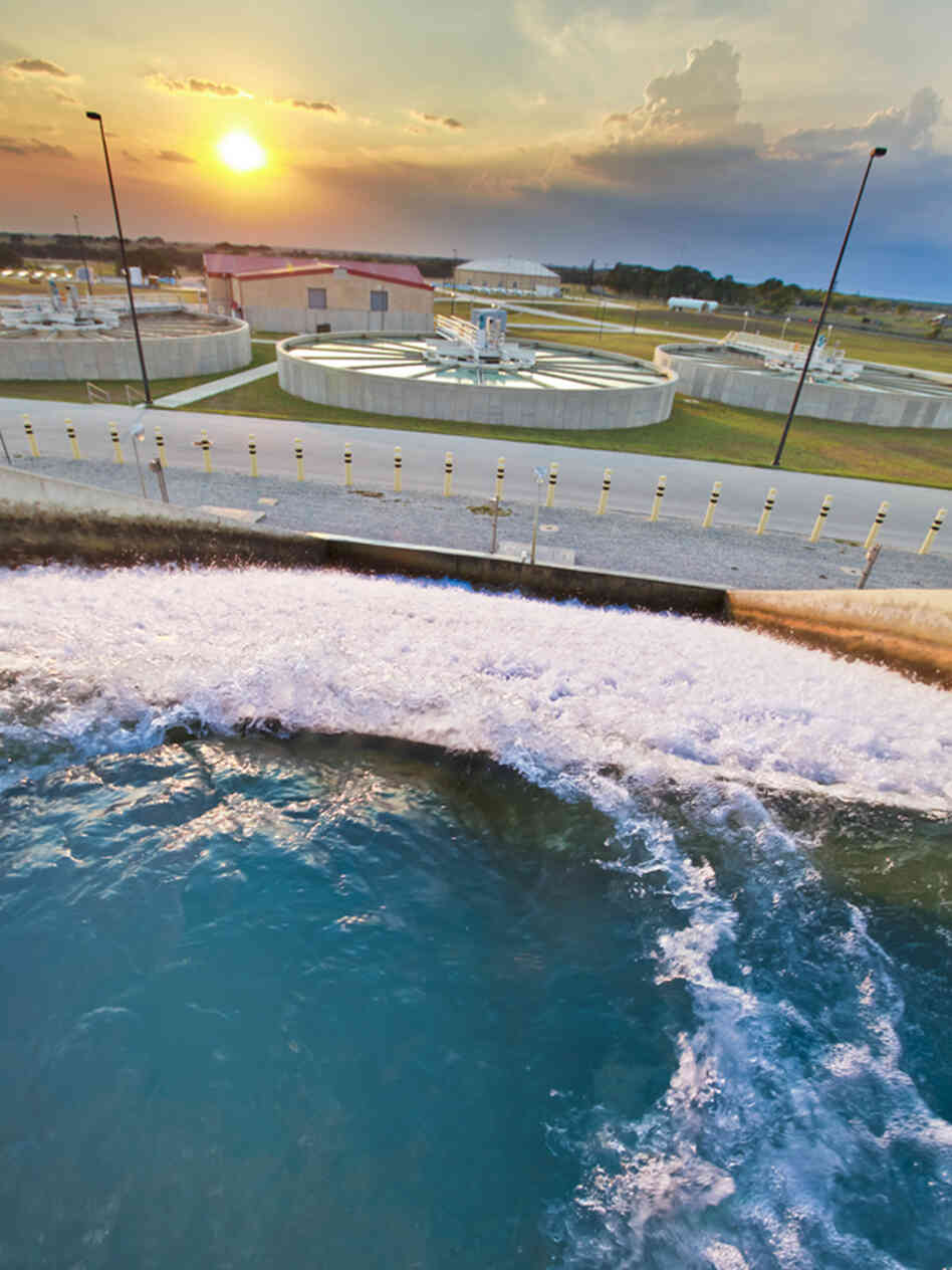 In times of drought, the Twin Oaks Aquifer Storage and Recovery Facility pumps water up from underground and sends it back to San Antonio for use. The facility uses water from the Edwards Aquifer and the Carrizo Aquifer.