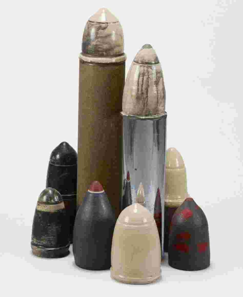 Artist Dale Davis created Viet Nam Game in 1969 in response to the draft imposed by the Vietnam War. Standing 4 feet high, the structure is meant to resemble bombs. Artist Dale Davis created Viet Nam Game in 1969 in response to the draft imposed by the Vietnam War. Standing 4 feet high, the structure is meant to resemble bombs.