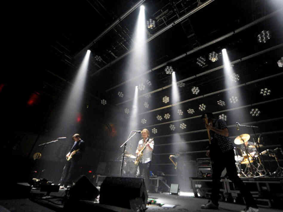Radiohead performs live at the Roseland Ballroom in New York on Sept. 28. Radiohead performs live at the Roseland Ballroom in New York on Sept. 28.