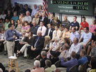 Mitt Romney at a town-hall style meeting at Saint Anselm College in Manchester, N.H., Sept. 28, 2011. Mitt Romney at a town-hall style meeting at Saint Anselm College in Manchester, N.H., Sept. 28, 2011.