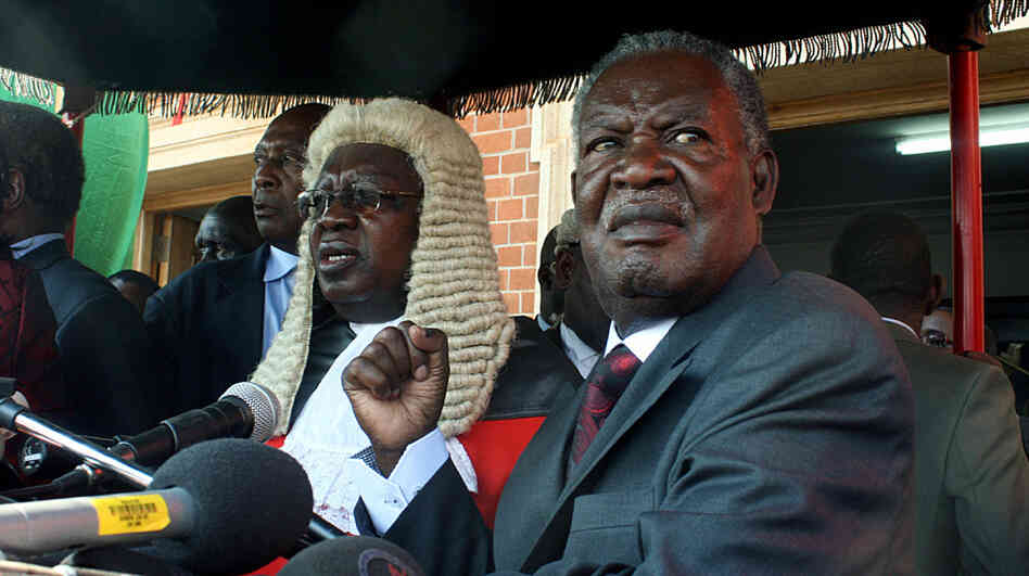 Zambia's newly elected President Michael Sata (right), a long-time opposition figure, is shown at his swearing in ceremony in Lusaka on Sept. 23. Seventeen of the 49 sub-Saharan nations in Africa are holding elections this year. Zambia's newly elected President Michael Sata (right), a long-time opposition figure, is shown at his swearing in ceremony in Lusaka on Sept. 23. Seventeen of the 49 sub-Saharan nations in Africa are holding elections this year.
