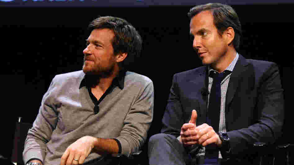Jason Bateman (L) and Will Arnett attend The 2011 New Yorker Festival's Arrested Development Panel this weekend.