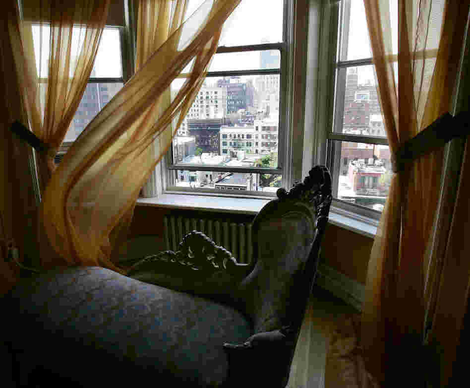 The view from Madonna's former room at the Chelsea Hotel. 