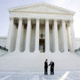 Justice John Paul Stevens (right) stands with newly sworn-in Chief Justice John Roberts in front of the U.S. Supreme Court in October 2005. Stevens' new book, Five Chiefs, is a discussion about the office of chief justice, featuring detailed profiles of the five Stevens knew well: Fred Vinson, Earl Warren, Warren Burger, William Rehnquist and John Roberts. Justice John Paul Stevens (right) stands with newly sworn-in Chief Justice John Roberts in front of the U.S. Supreme Court in October 2005. Stevens' new book, Five Chiefs, is a discussion about the office of chief justice, featuring detailed profiles of the five Stevens knew well: Fred Vinson, Earl Warren, Warren Burger, William Rehnquist and John Roberts.