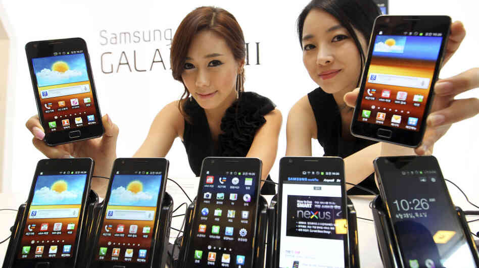 The Galaxy S II is a Samsung smartphone that runs on Android. Analysts say Microsoft could be getting as much as $15 for each phone Samsung sells. The Galaxy S II is a Samsung smartphone that runs on Android. Analysts say Microsoft could be getting as much as $15 for each phone Samsung sells.