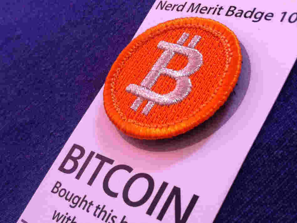 One bitcoin will get you this nerd merit badge. One bitcoin will get you this nerd merit badge.