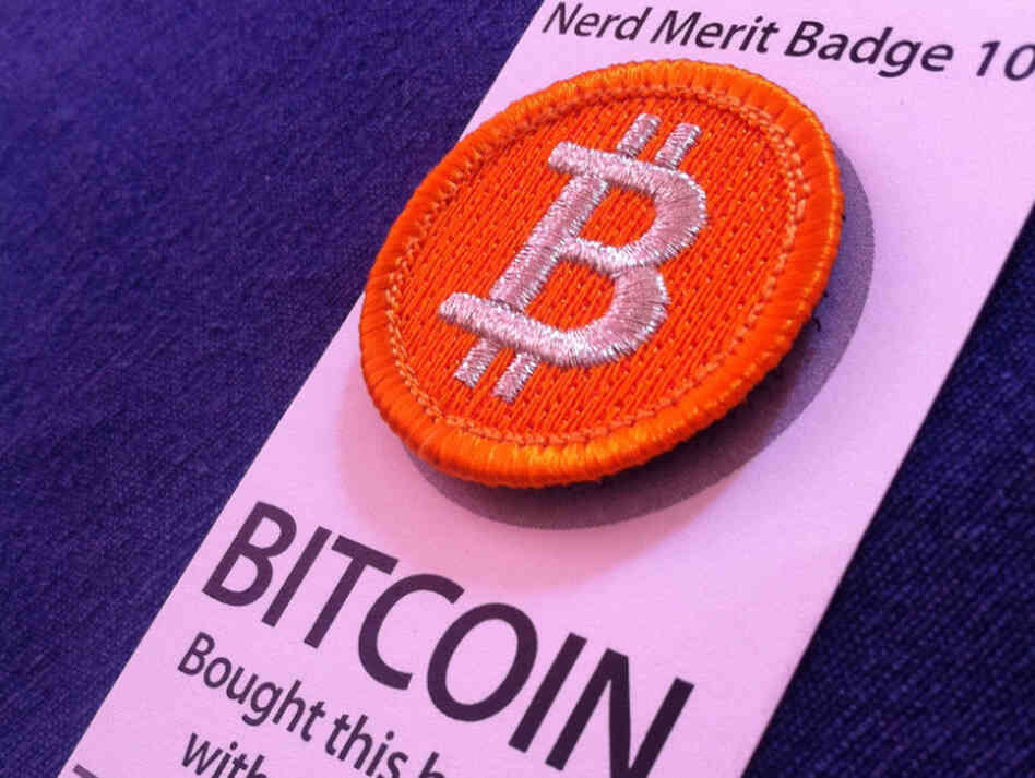 One bitcoin will get you this nerd merit badge. One bitcoin will get you this nerd merit badge.