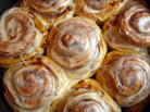 A gift of homemade cinnamon rolls A gift of homemade cinnamon rolls