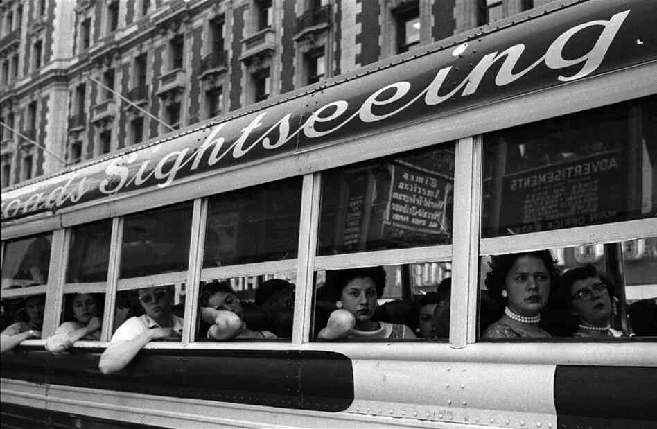 Sightseeing Bus, New York City, 1956
