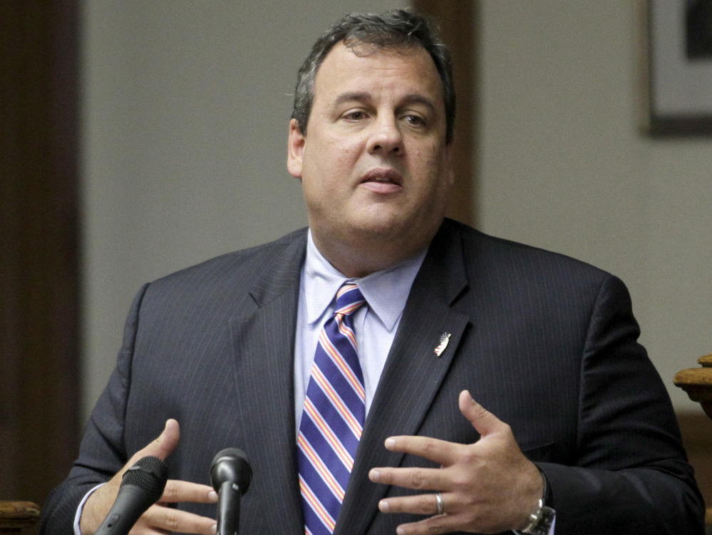 New Jersey Gov. Chris Christie in Paterson, NJ, Oct. 3, 2011. 