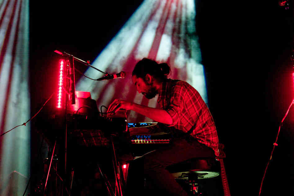 Delicate and full of space, The Album Leaf filled the Paramount Theatre on Friday evening. 